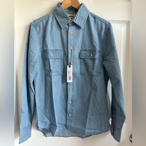 Taylor Stitch Ledge Shirt in Sun Bleached Chambray, Size 36